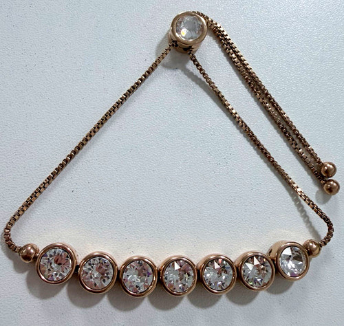 Rosevergoldet mit swarovski - rosevergoldet,