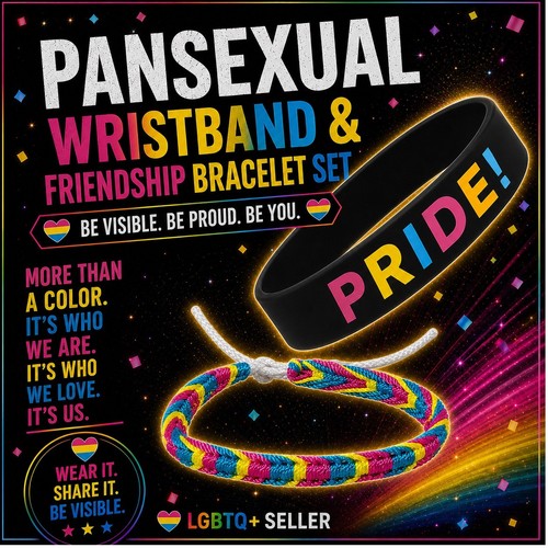 Pansexual pride armband - pride,