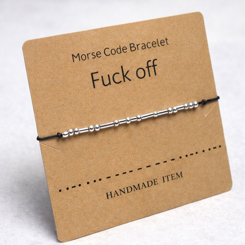 Morsecode fuck off armband - morsecode,