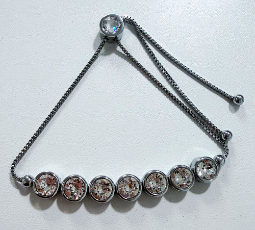 Versilbert mit swarovski - mit,