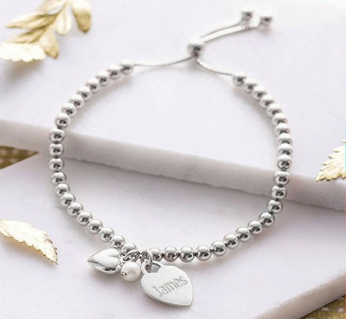 Silber schieber armband - schieber, gravur